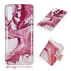 Lux-Case Galaxy A70 marble pattern gel case Style G Röd