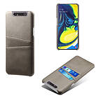 Lux-Case Dual Card Galaxy A80 case Grey Silver/Grå