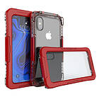 Lux-Case iPhone Xs Max waterproof plastic case Red Röd