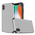 Lux-Case iPhone XS suitcase shape hybrid case Silver Silver/Grå