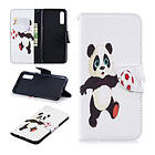 Lux-Case Galaxy A50 pattern leather case Panda Playing Football Flerfärgad