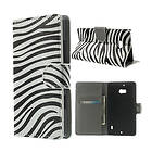 Lux-Case Moberg Lumia 929/930 Fodral Zebra Ränder Flerfärgad