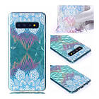 Lux-Case Galaxy S10 Plus 3D embossed case Lotus Flerfärgad