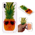 Lux-Case iPhone 9 Plus mobilskal silikon tryckmönster Ananas bär glasögon Flerfärgad