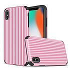 Lux-Case iPhone XS suitcase shape hybrid case Rose Gold Rosa