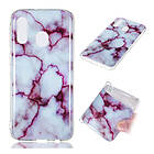 Lux-Case Galaxy A40 simple marble pattern case Style I Lila