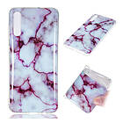 Lux-Case Galaxy A70 simple marble pattern case Style E Lila