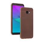 Lux-Case Galaxy J4 Plus (2018) triangle pattern soft case Brown Brun