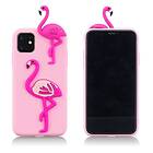 Lux-Case Cute 3D iPhone 11 Pro Max skal Flamingo Rosa