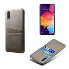 Lux-Case Galaxy A50 leather coated case Grey Silver/Grå