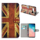 Lux-Case Galaxy S10 pattern leather case Vintage UK Flag Flerfärgad