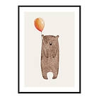 Gallerix Poster Bear With Balloon 4111-30x40