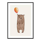 Gallerix Poster Bear With Balloon 4111-21x30G