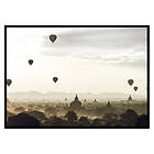 Gallerix Poster Air Balloons Over Tempel 2882-21x30