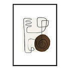 Gallerix Poster Abstract Brushed No2 4015-21x30G