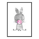 Gallerix Poster Bubblegum Rabbit 4114-50x70