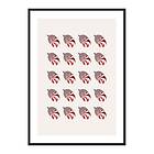 Gallerix Poster Candy Cane Christmas Balls 4343-50x70