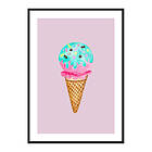 Gallerix Poster Ice Cream In Pink 4154-30x40