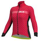 Alé Cycling Green Helios Jacket Röd S Kvinna