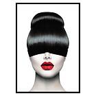 Gallerix Poster Red Lips Hair Cut 3188-30x40