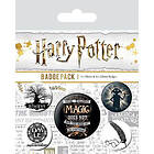 Harry Potter Pack 5 Badges Symbols