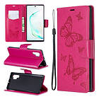 Lux-Case Butterfly Galaxy Note 10 Pro fodral Rose Rosa