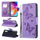 Lux-Case Butterfly Galaxy A70 fodral Lila