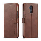 Lux-Case LC.IMEEKE Mate 20 Lite leather flip case Coffee Brun