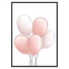 Gallerix Poster Pink Balloons 2649-21x30G