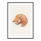Gallerix Poster Sleeping Fox 4109-21x30