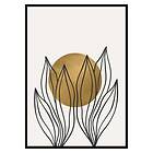 Gallerix Poster Watercolor Gold No1 3281-70x100