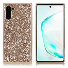 Lux-Case Glitter Galaxy Note 10 skal Guld