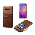 Lux-Case Crazy Horse Galaxy S10 Plus läder fodral Brun