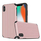 Lux-Case iPhone XS suitcase shape hybrid case Pink Rosa