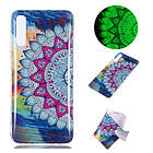 Lux-Case Galaxy A70 luminous pattern case Mandala Flower Flerfärgad