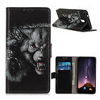 Lux-Case 1 Plus folio leather case Fierce Wolf Svart