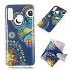 Lux-Case Galaxy A40 noctilucent pattern case Owl Pattern Flerfärgad