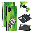 Lux-Case Wonderland Galaxy Note 10 Pro flip fodral Panda Rosa