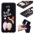 Lux-Case Mate 20 Lite embossed pattern case Kiss My Ass Flerfärgad