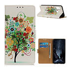 Lux-Case Galaxy A20e pattern leather case Colorized Tree Flerfärgad