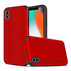 Lux-Case iPhone Xs Max suitcase shape hybrid case Red Röd