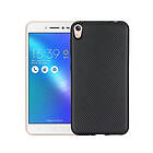 Lux-Case Zenfone Live (ZB501KL) Karbon fiber designat skal Svart