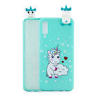 Lux-Case Galaxy A70 3D Animal Doll pattern case Unicorn Flerfärgad