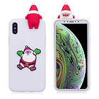 Lux-Case iPhone XS 3D christmas pattern case White Background with Santa Claus F