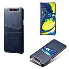 Lux-Case Dual Card Galaxy A80 case Dark Blue Blå