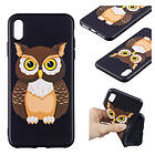 Lux-Case iPhone Xs Max embossed soft case Lovely Owl Flerfärgad