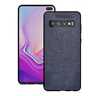 Lux-Case Galaxy S10 Plus cloth coated case Blue Blå