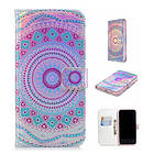 Lux-Case iPhone Xs Max mobilfodral syntetläder silikon plånbok stående holografisk Unik blomma Flerfärgad