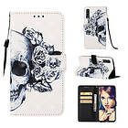 Lux-Case Galaxy A70 pattern leather case Cool Skull Flerfärgad