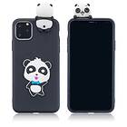 Lux-Case Cute 3D iPhone 11 Pro Max skal Svart lycklig panda